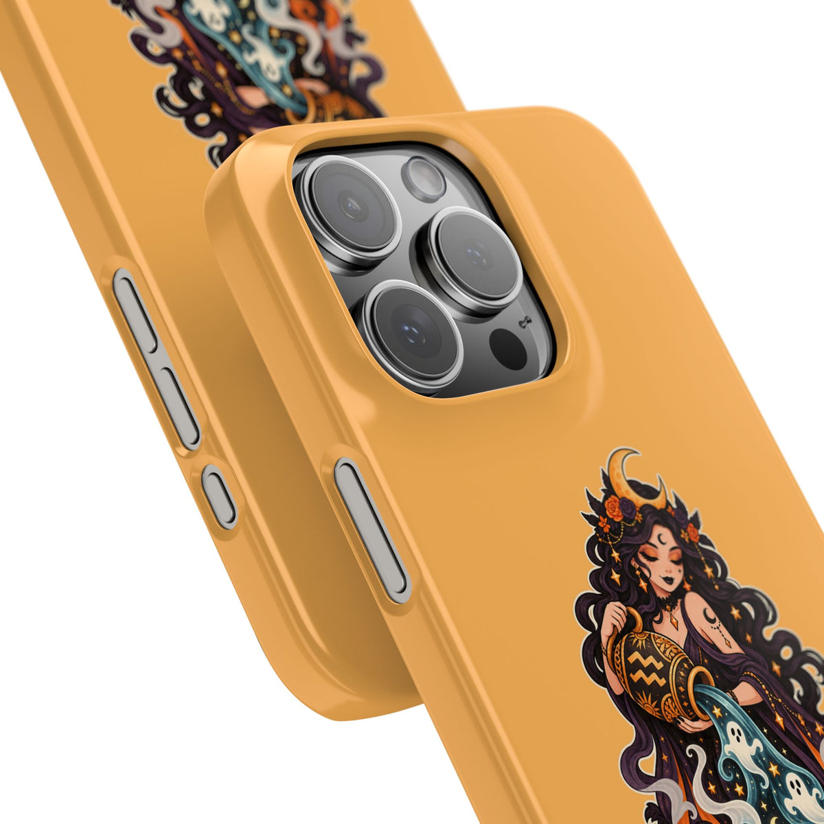 Aquarius Zodiac Slim Phone Case — Water-Bearer Halloween Astrology Design