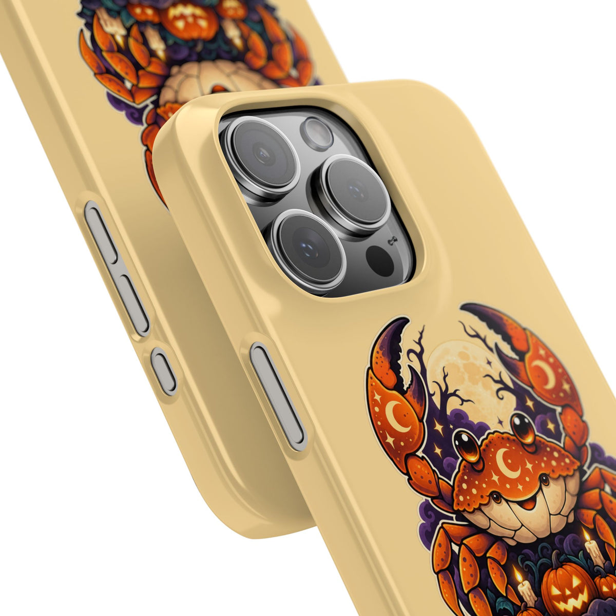 Cancer Zodiac Slim Phone Case — Halloween Pumpkin Crab