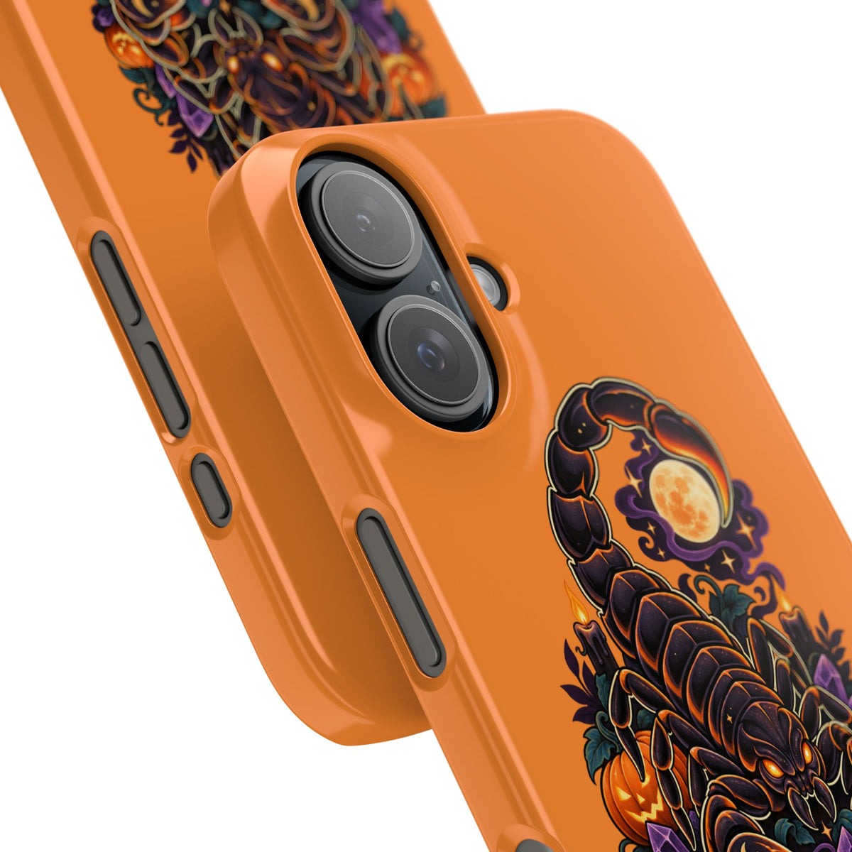 Scorpio Halloween Slim Phone Case — Orange Zodiac Scorpion Design