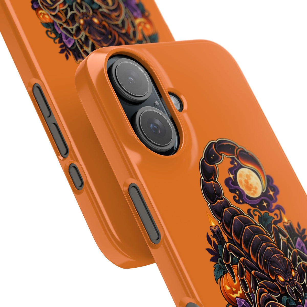 Scorpio Slim Phone Case — Halloween Orange Zodiac Scorpion Design