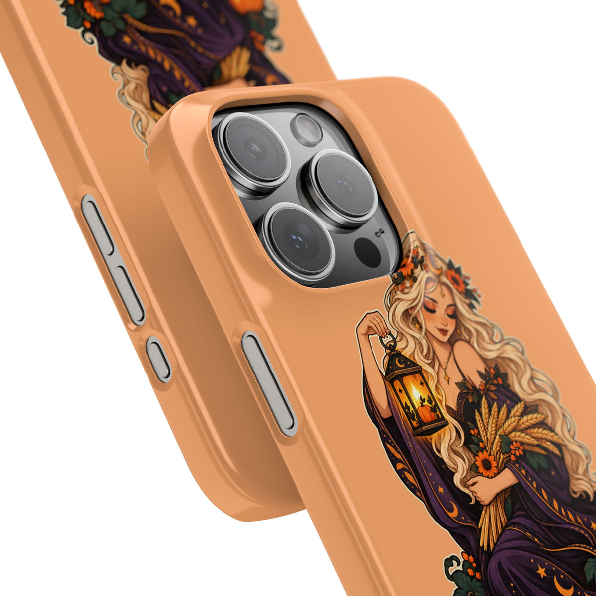 Virgo Zodiac Slim Phone Case — Autumn Harvest Witch Design