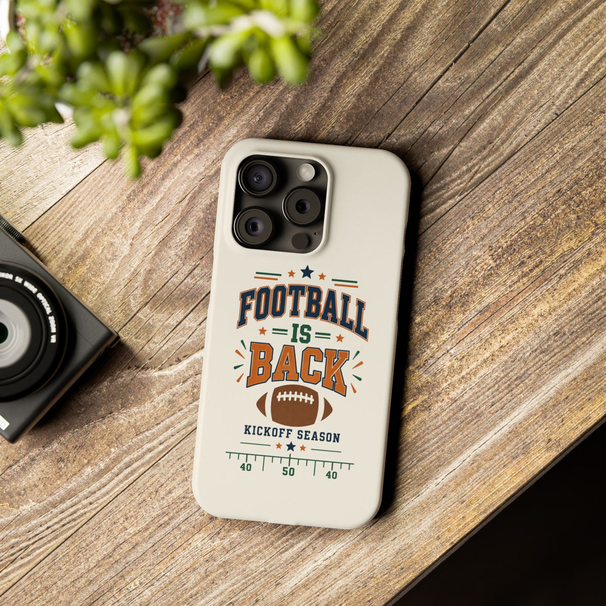 Football Is Back Slim Phone Case — NFL Kickoff Season Protective Cover