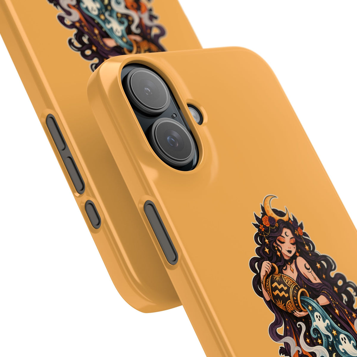 Aquarius Zodiac Slim Phone Case — Water-Bearer Halloween Astrology Design