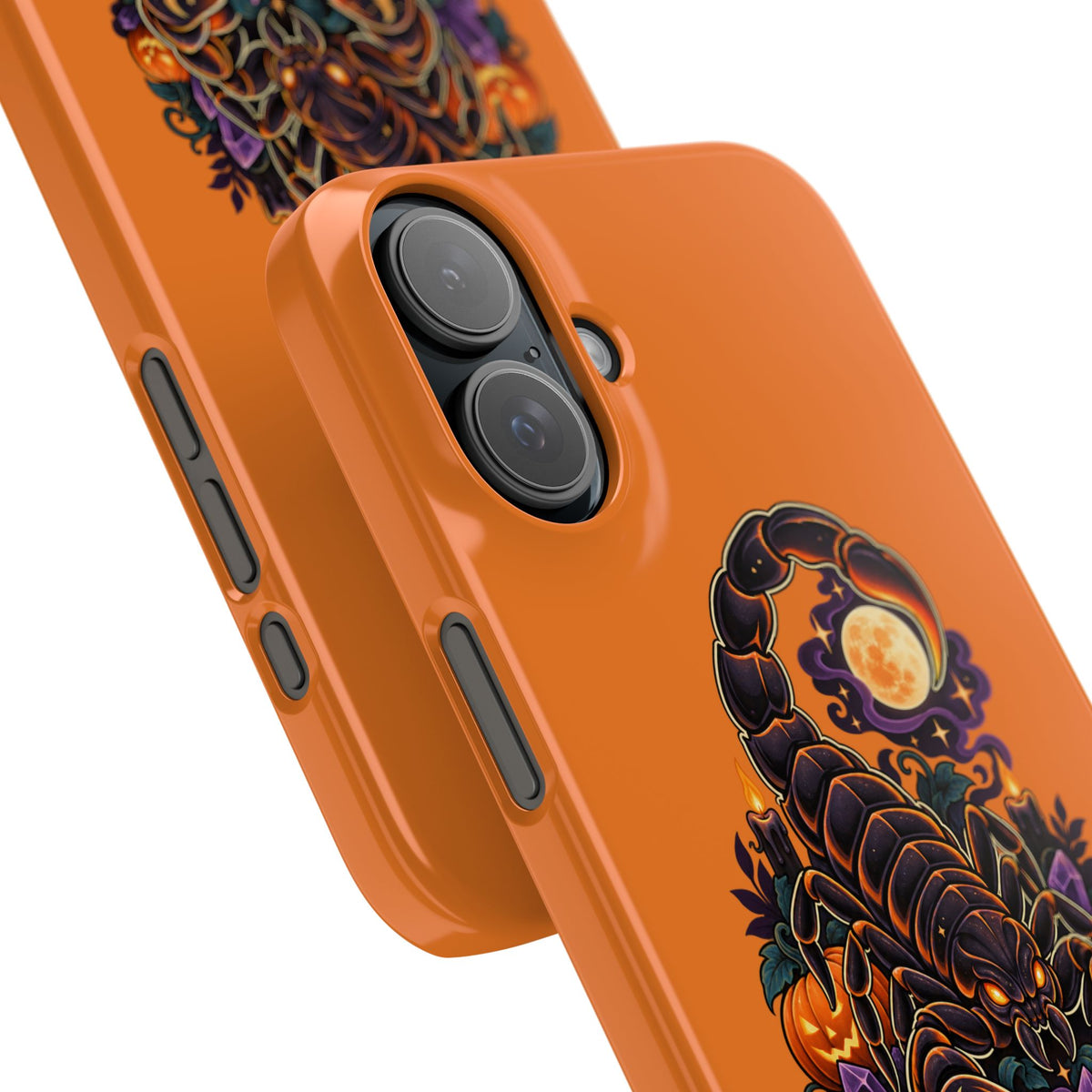 Scorpio Slim Phone Case — Halloween Orange Zodiac Scorpion Design