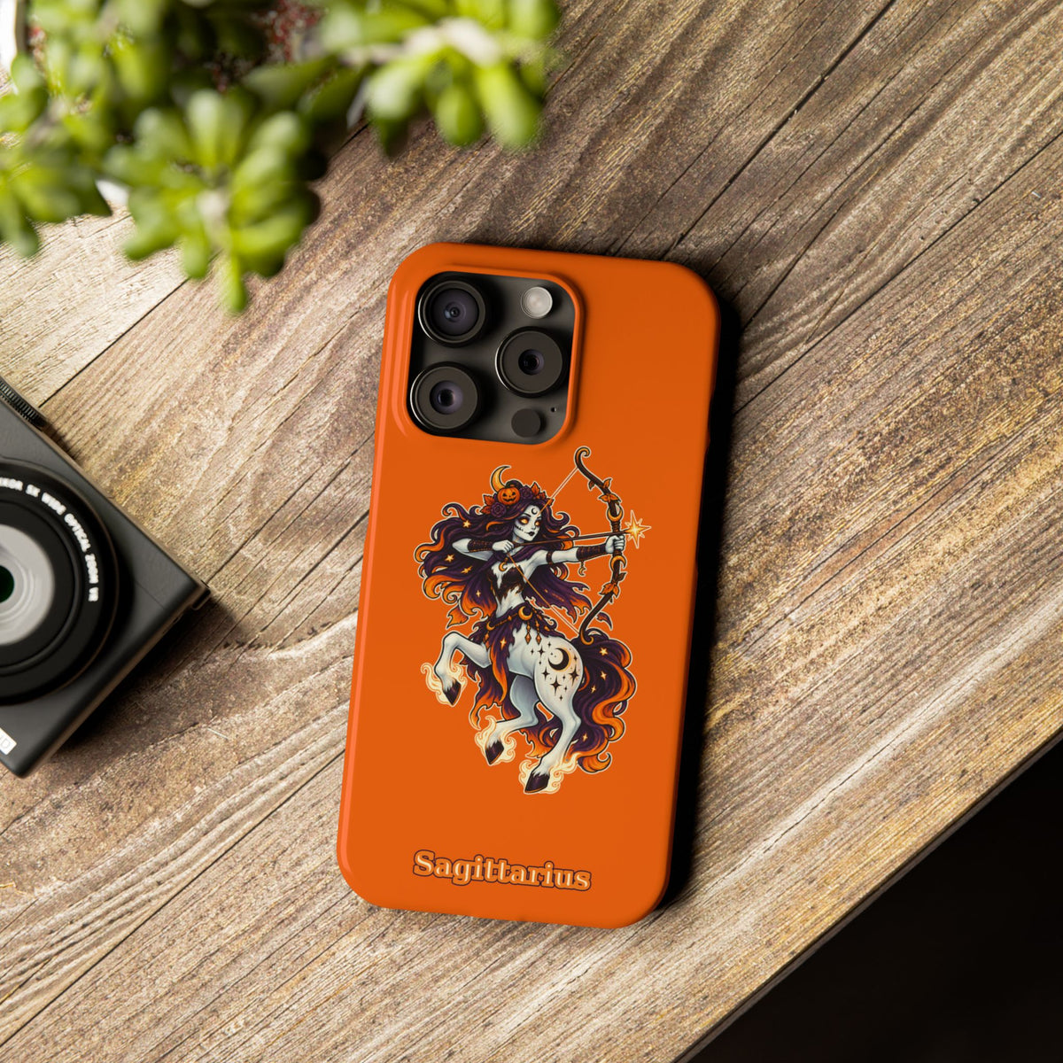 Sagittarius Centaur Slim Phone Case — Zodiac Archer Astrology Design