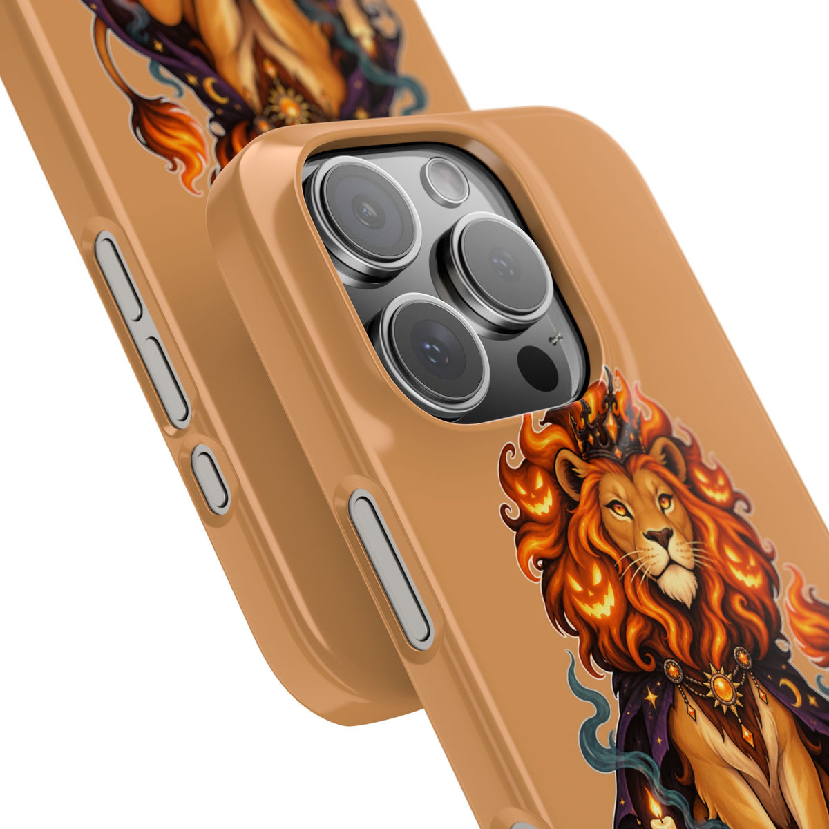 Leo Zodiac Slim Phone Case — Halloween Lion Astrology Design