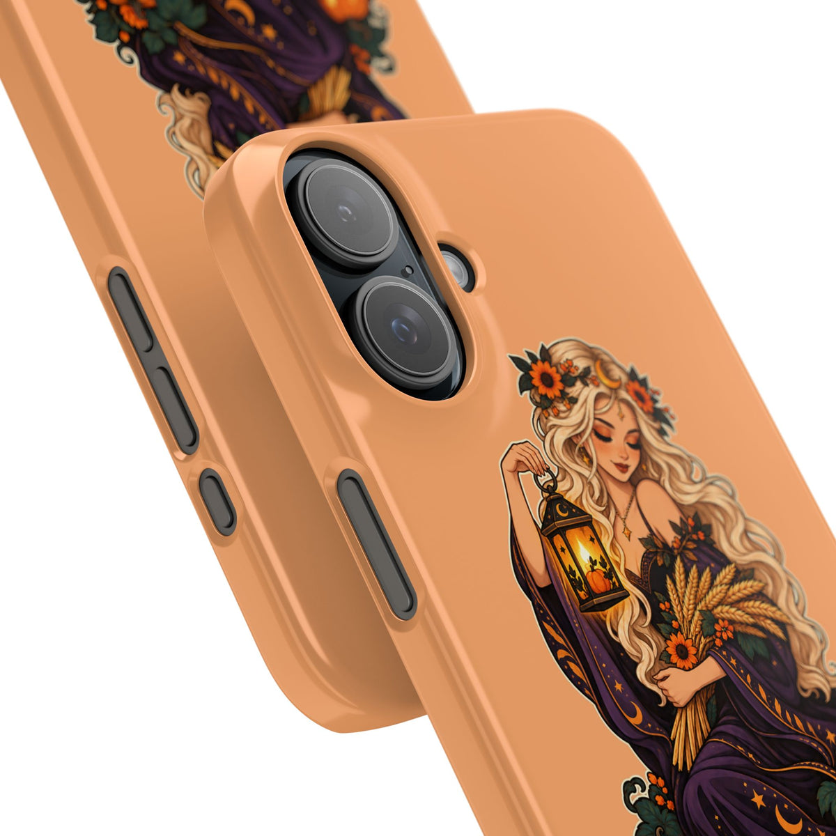 Virgo Zodiac Slim Phone Case — Autumn Harvest Witch Design