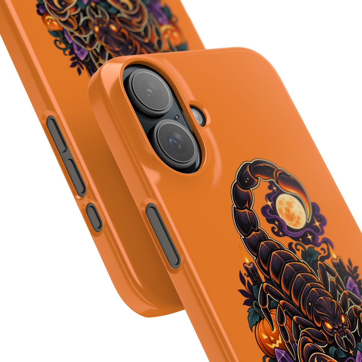 Scorpio Slim Phone Case – Halloween Orange Scorpion Zodiac Design
