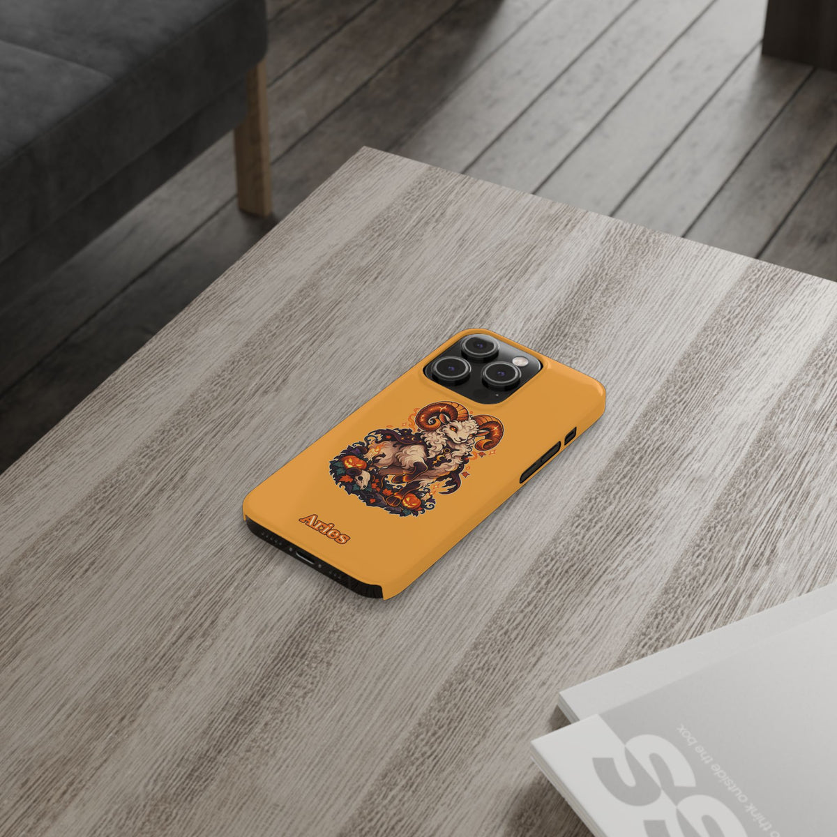 Aries Halloween Slim Phone Case — Ram Pumpkin Zodiac Phone Case