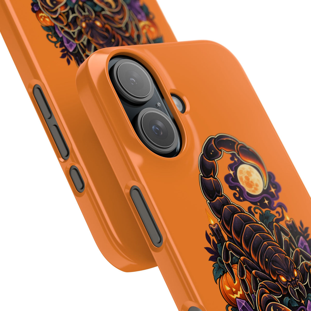 Scorpio Slim Phone Case – Halloween Orange Scorpion Zodiac Design