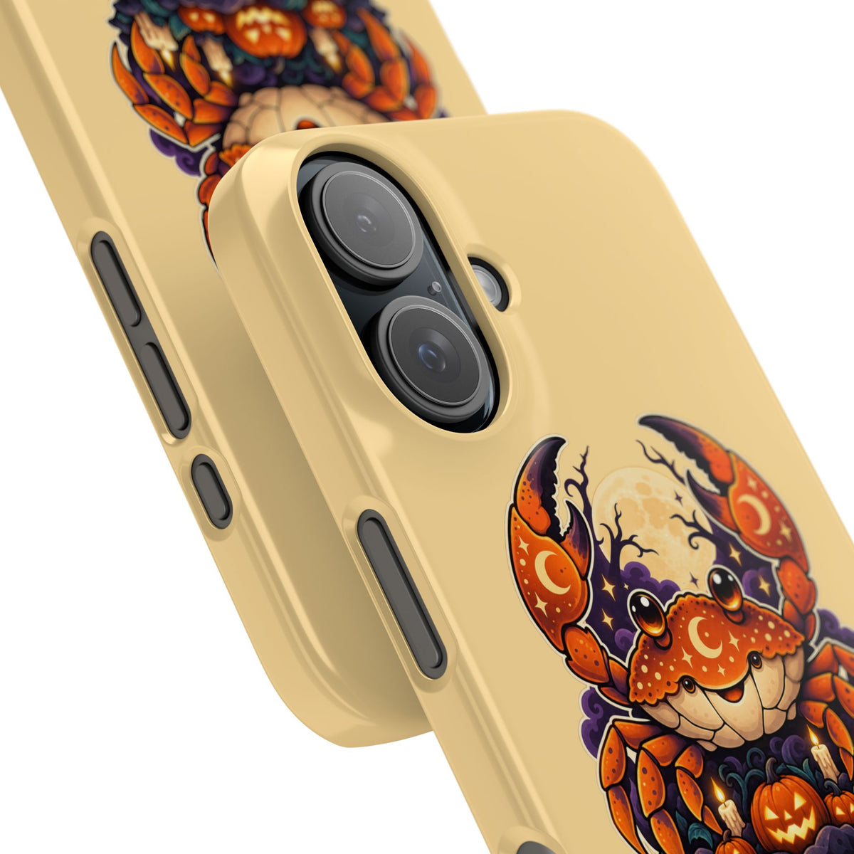 Cancer Zodiac Slim Phone Case — Halloween Pumpkin Crab