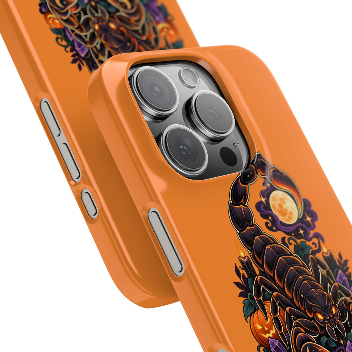 Scorpio Halloween Slim Phone Case — Orange Zodiac Scorpion Design