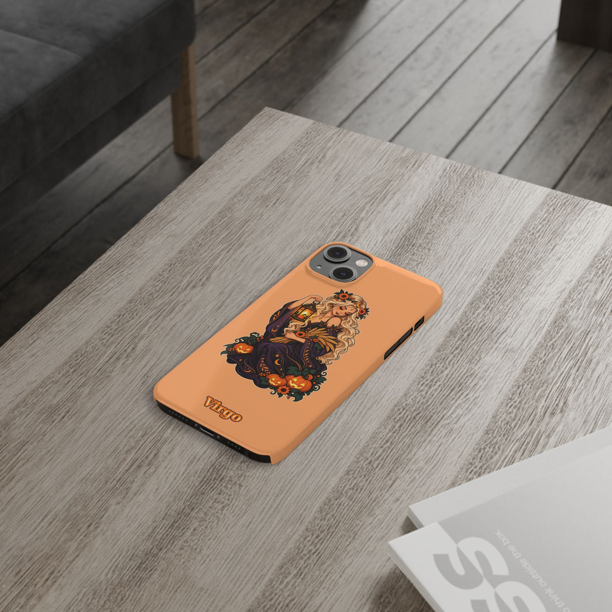 Virgo Zodiac Slim Phone Case — Autumn Harvest Witch Design