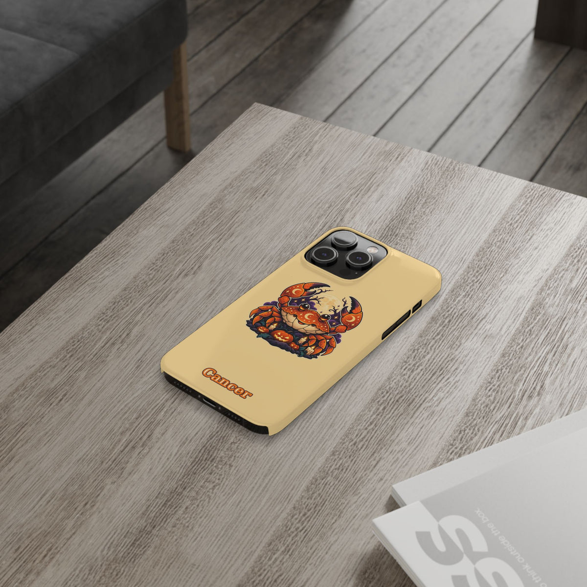 Cancer Zodiac Slim Phone Case — Halloween Pumpkin Crab