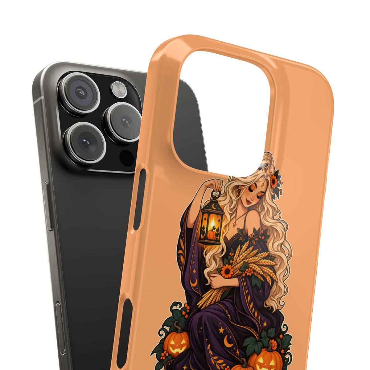 Virgo Zodiac Slim Phone Case — Autumn Harvest Witch Design
