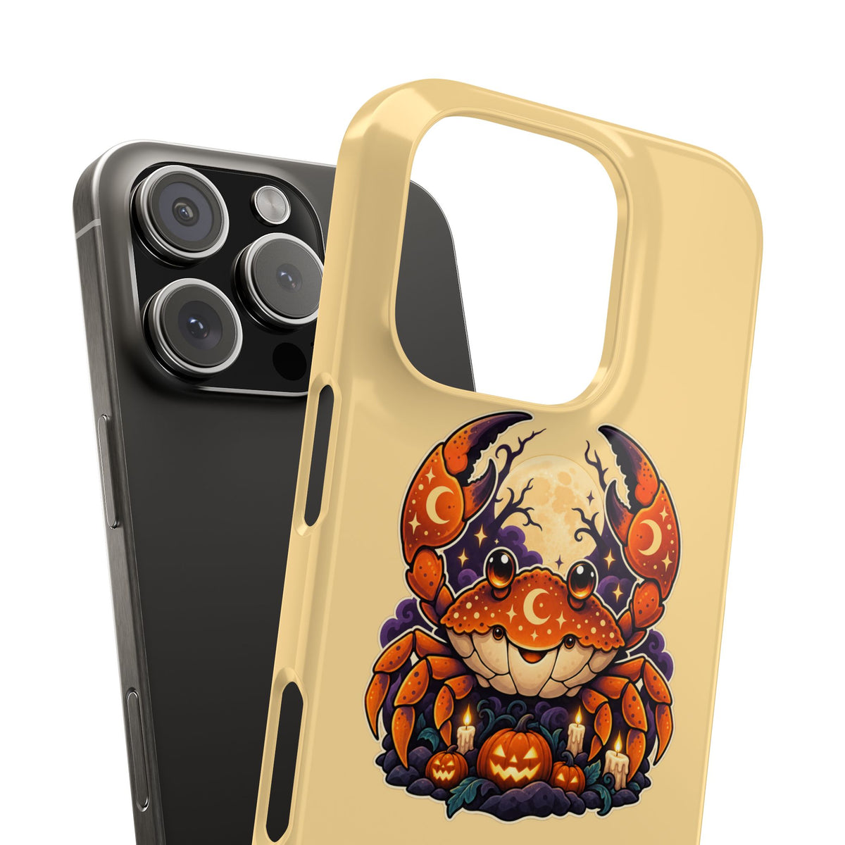 Cancer Zodiac Slim Phone Case — Halloween Pumpkin Crab