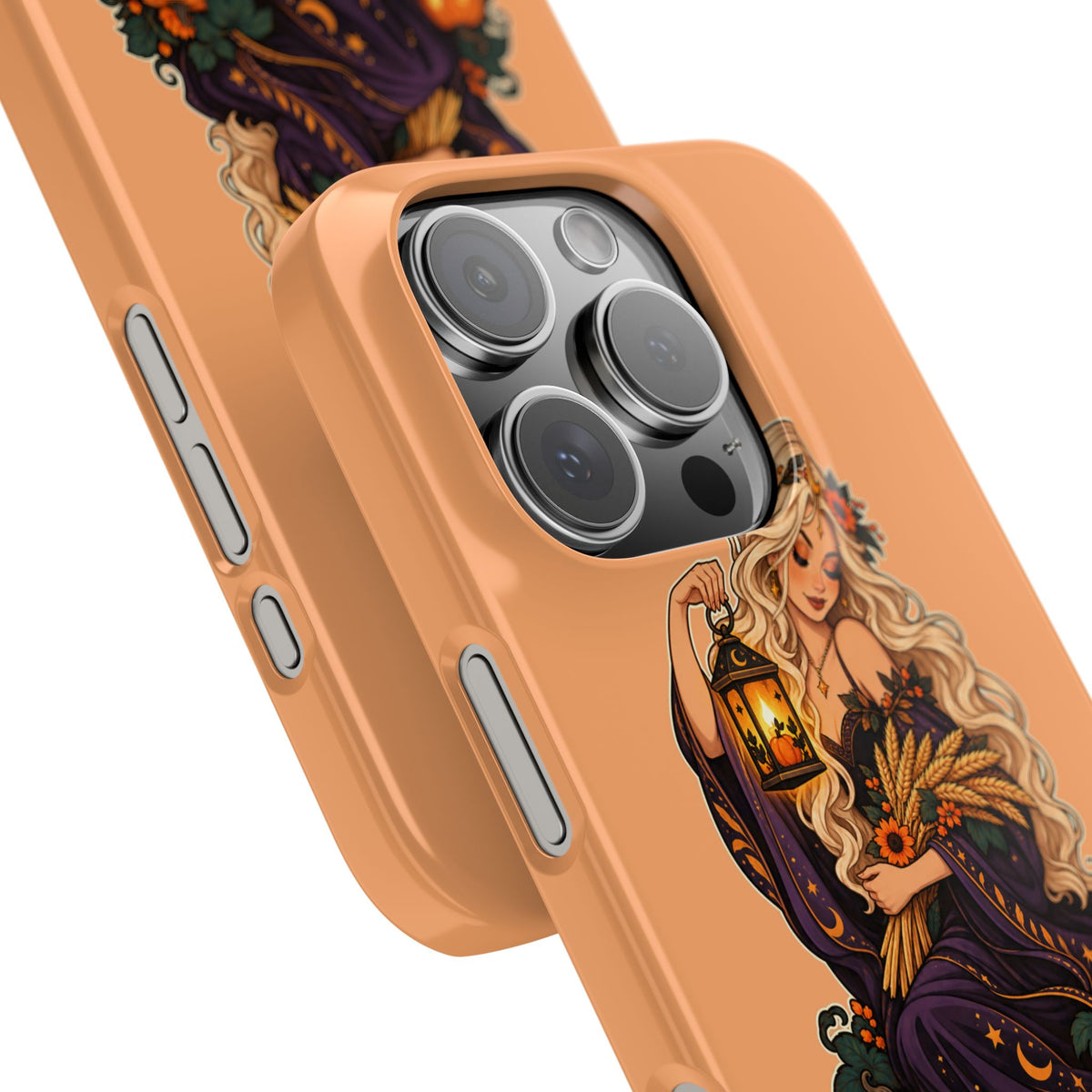 Virgo Zodiac Slim Phone Case — Autumn Harvest Witch Design