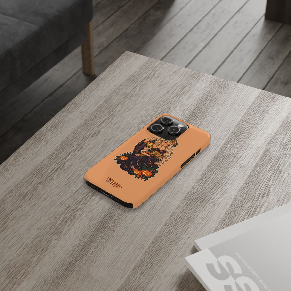 Virgo Zodiac Slim Phone Case — Autumn Harvest Witch Design