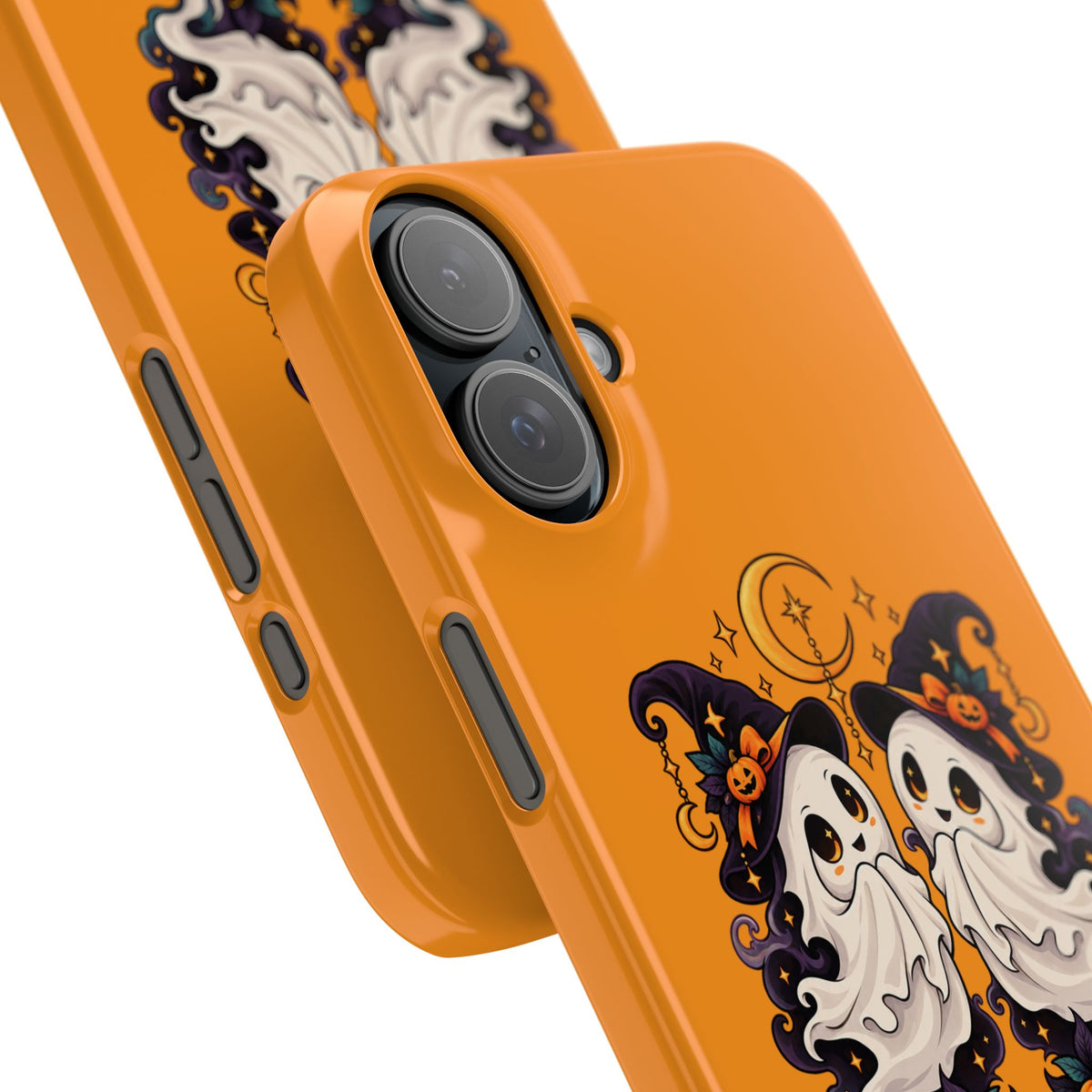 Gemini Halloween Slim Phone Case — Cute Twin Ghost Zodiac Design