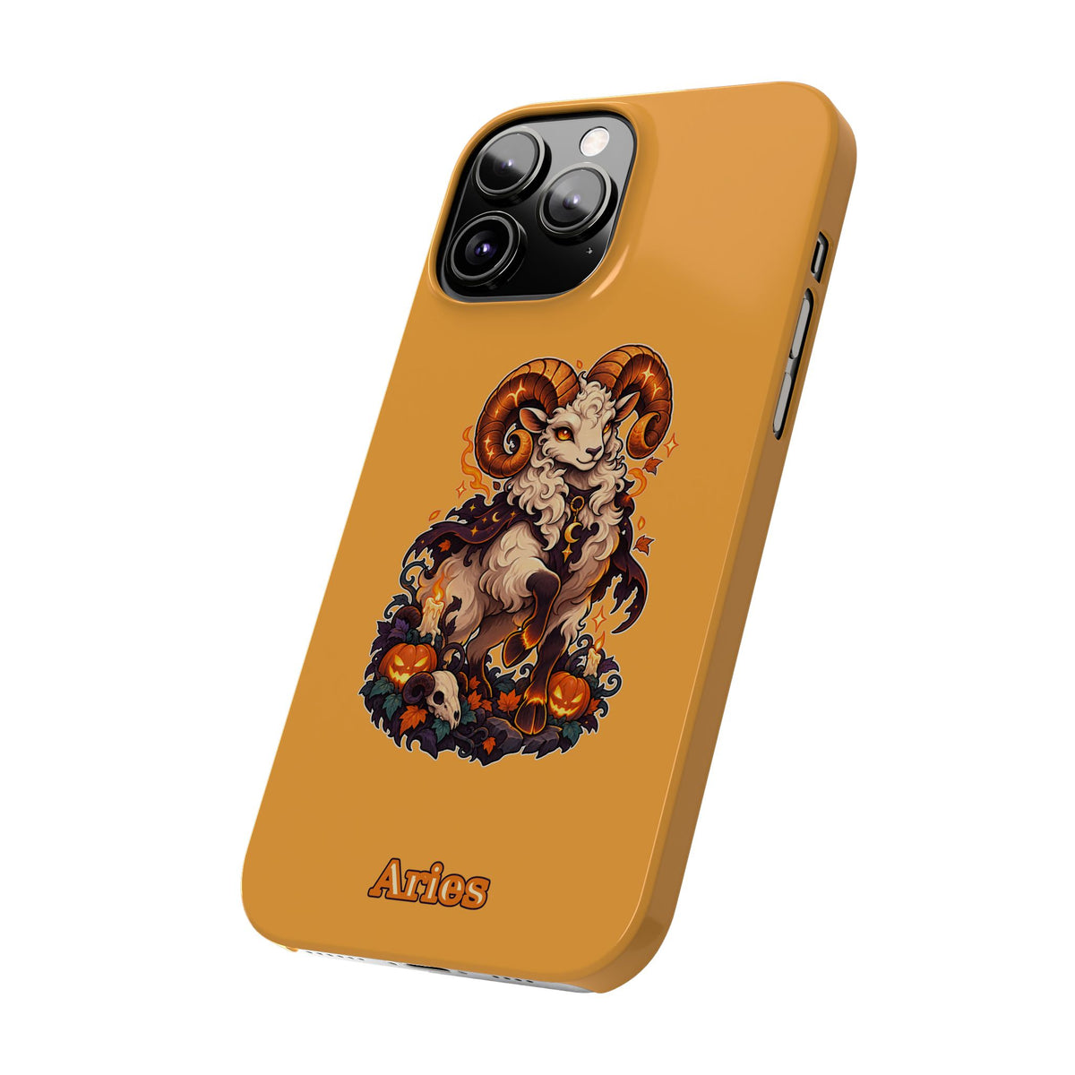 Aries Halloween Slim Phone Case — Ram Pumpkin Zodiac Phone Case