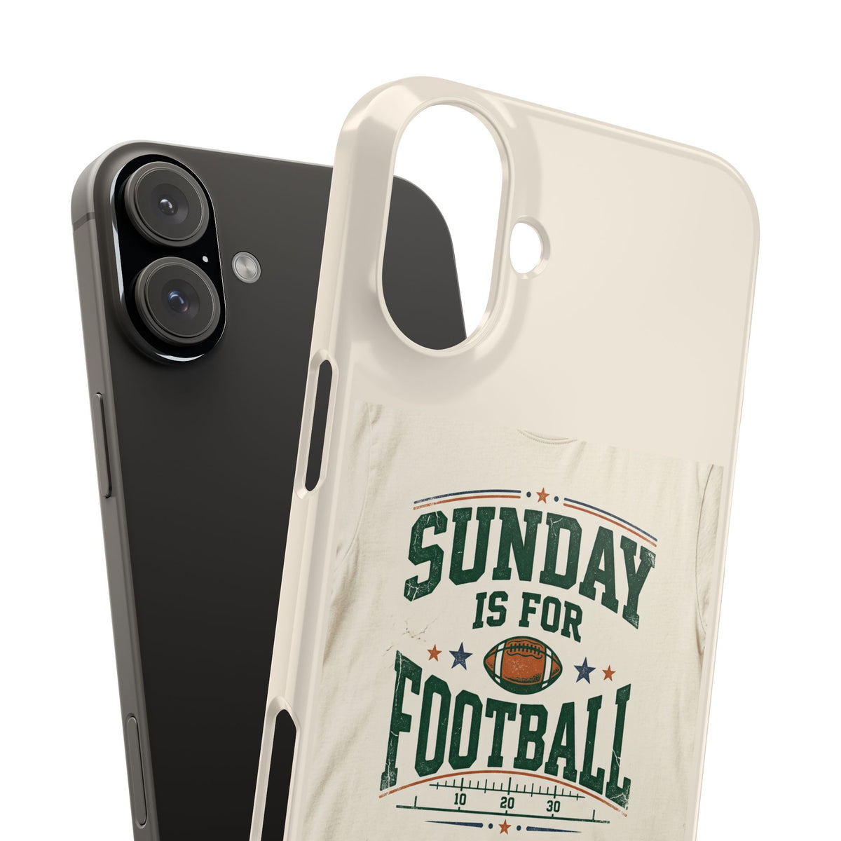 Slim Phone Case — "Sunday Is For Football" Vintage Football Fan Design