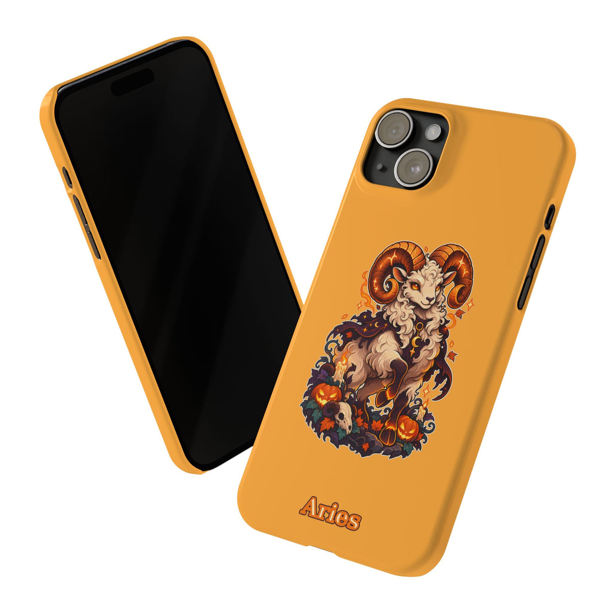 Aries Halloween Slim Phone Case — Ram Pumpkin Zodiac Phone Case