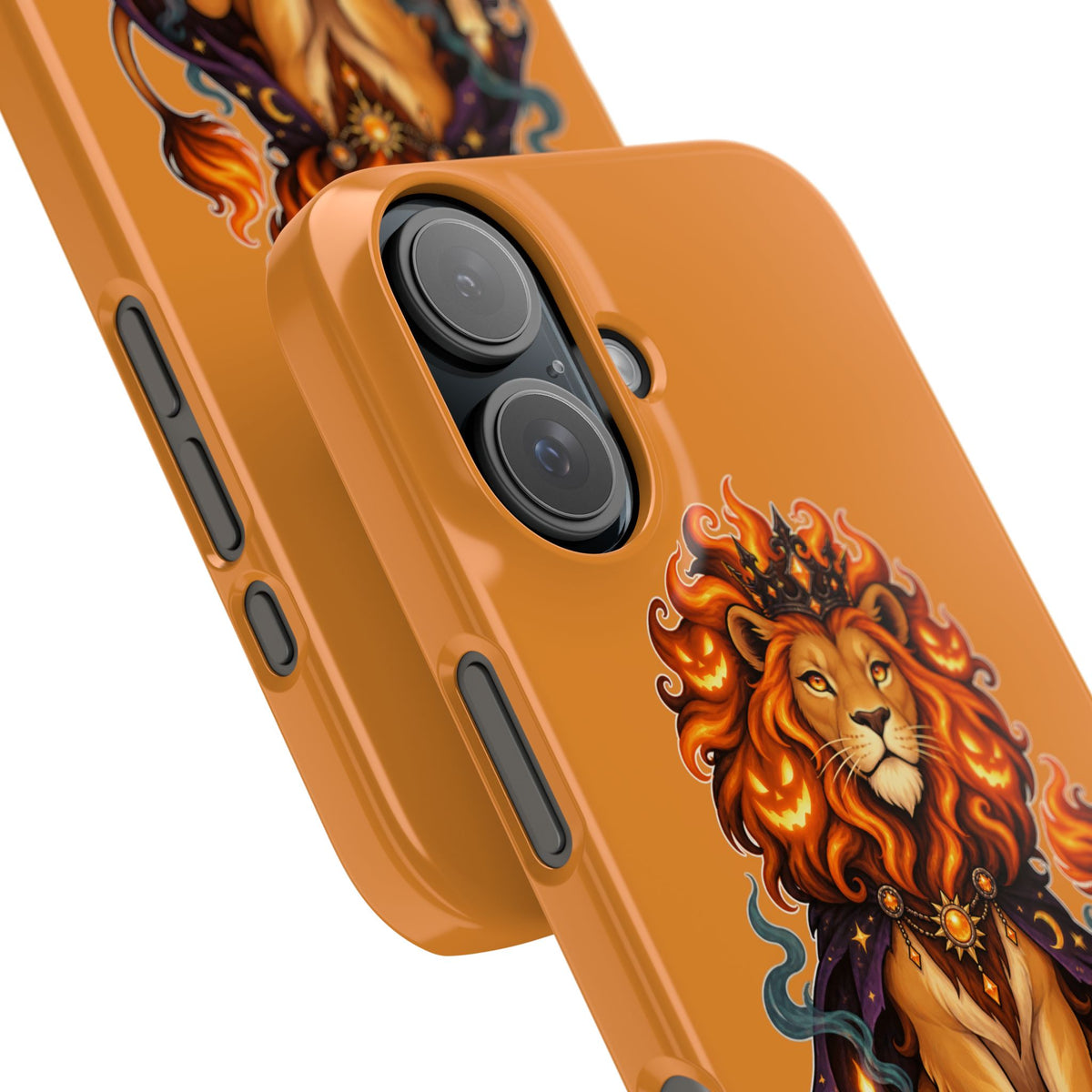 Leo Halloween Slim Phone Case — Orange Zodiac Lion Phone Cover