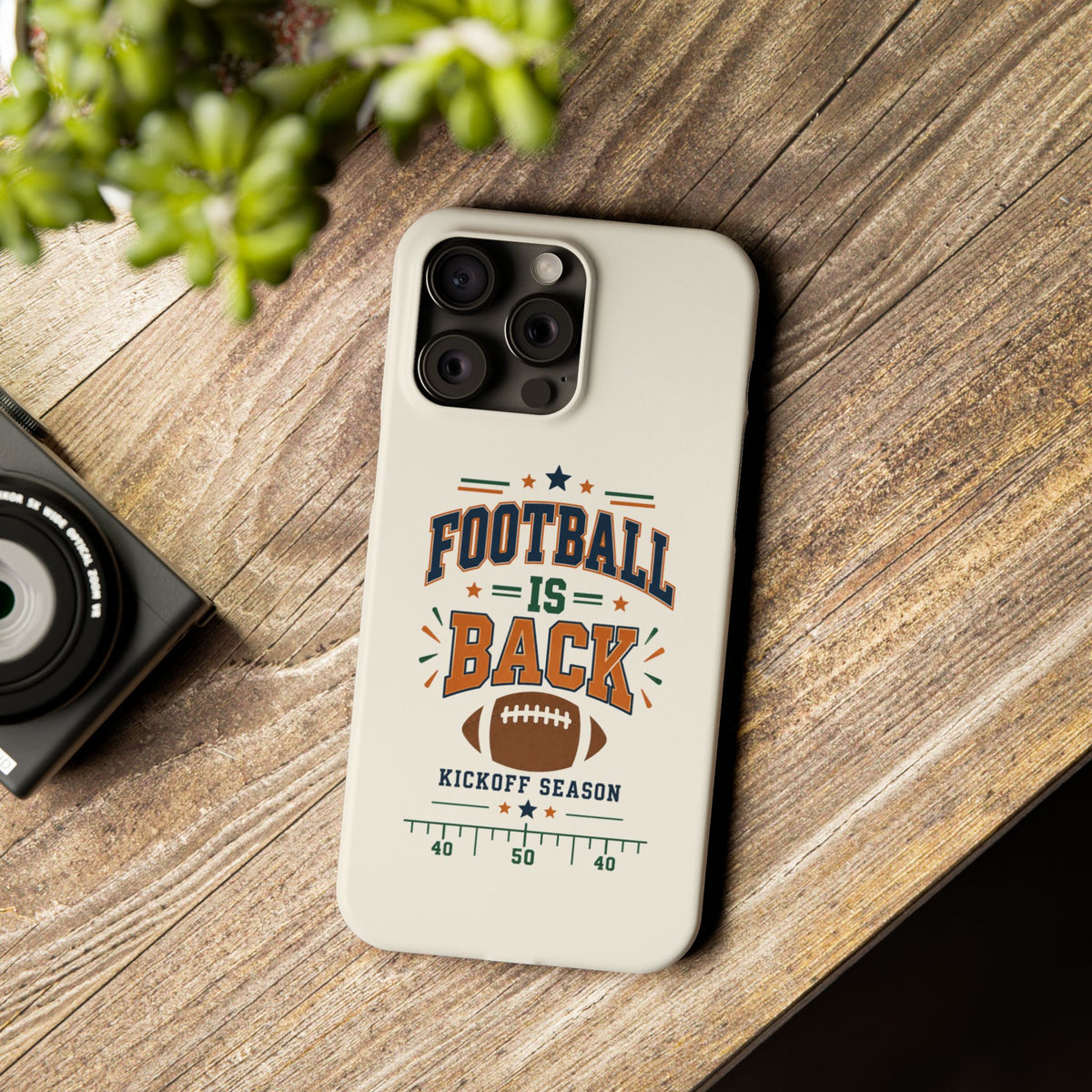 Football Is Back Slim Phone Case — NFL Kickoff Season Protective Cover