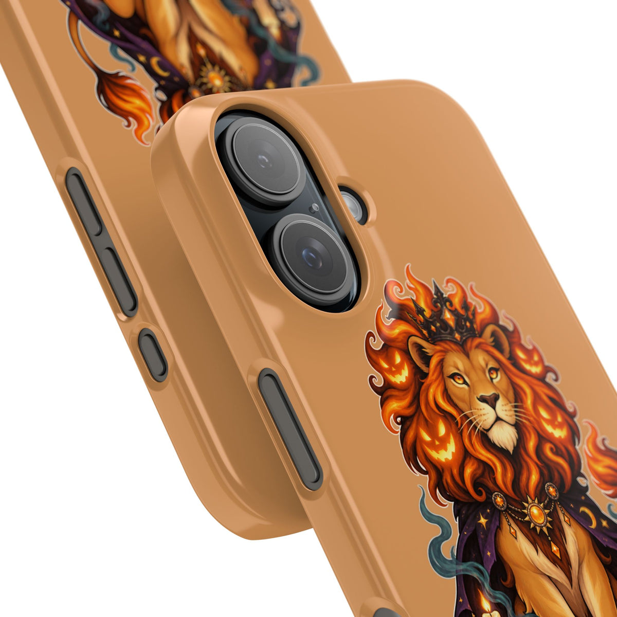 Leo Zodiac Slim Phone Case — Halloween Lion Astrology Design