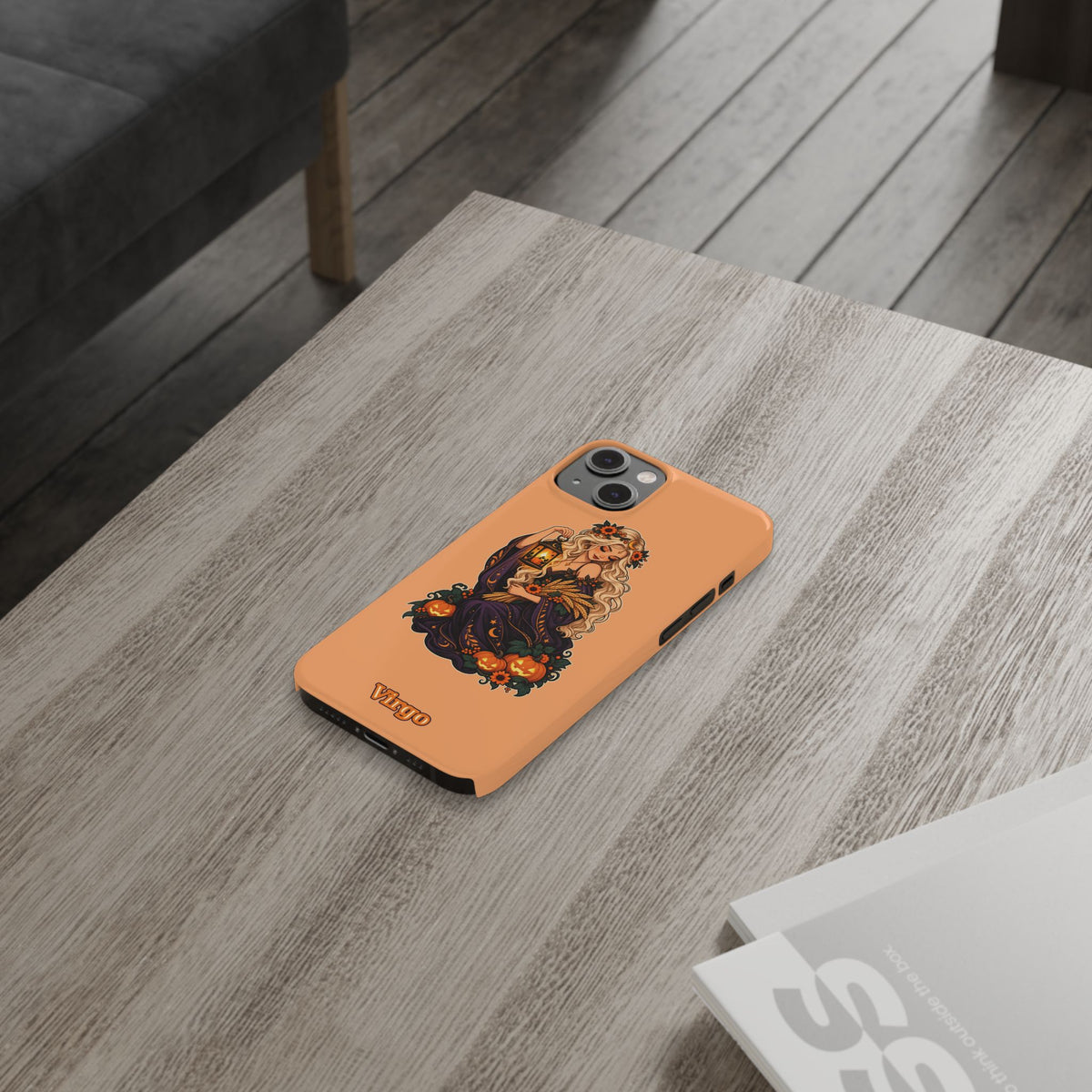 Virgo Zodiac Slim Phone Case — Autumn Harvest Witch Design