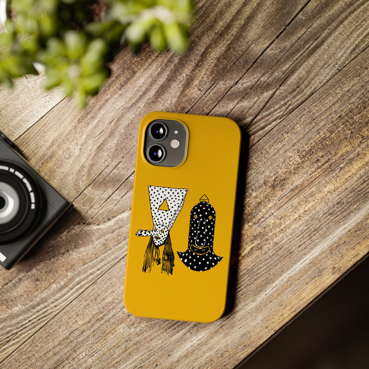 Angine de Poitrine Mustard Hamsa Slim Phone Case
