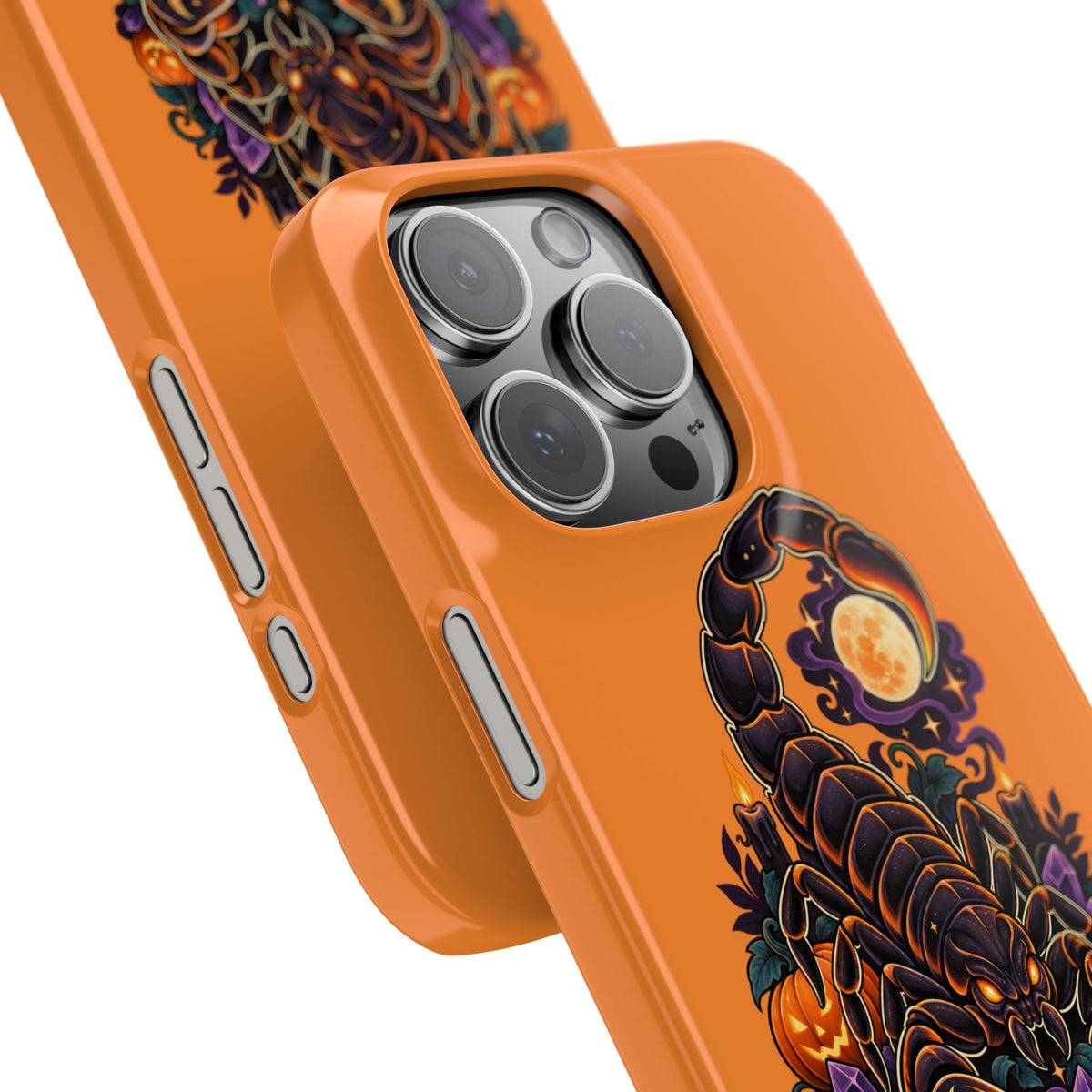 Scorpio Halloween Slim Phone Case — Orange Zodiac Scorpion Design