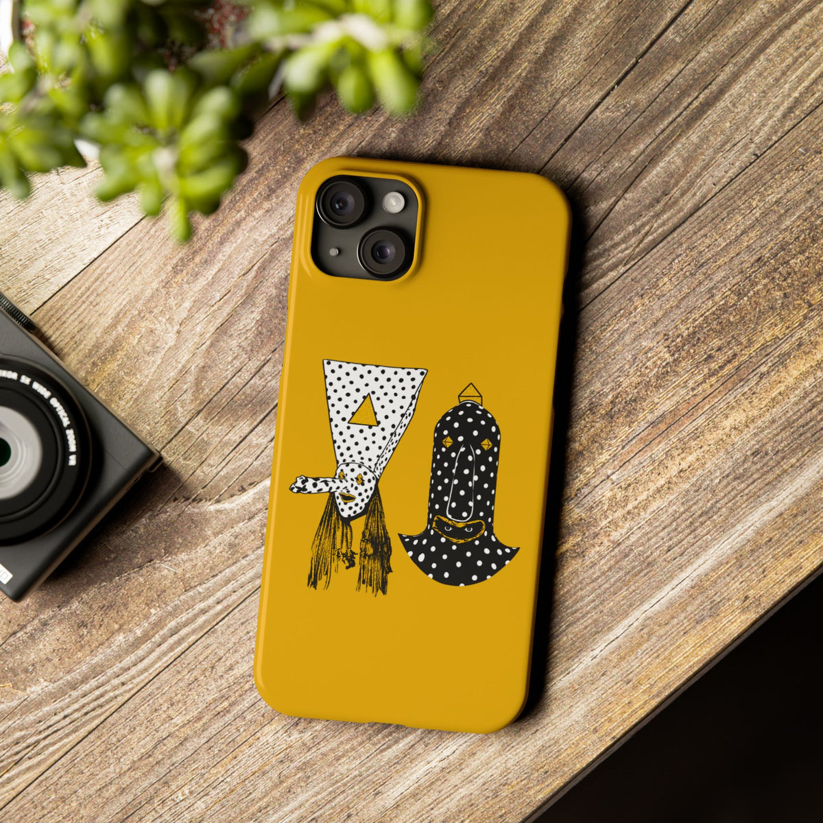 Angine de Poitrine Mustard Hamsa Slim Phone Case