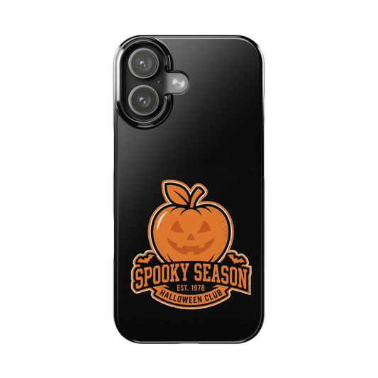 Apple iPhone Slim Phone Case — Spooky Season Halloween Pumpkin Graphic