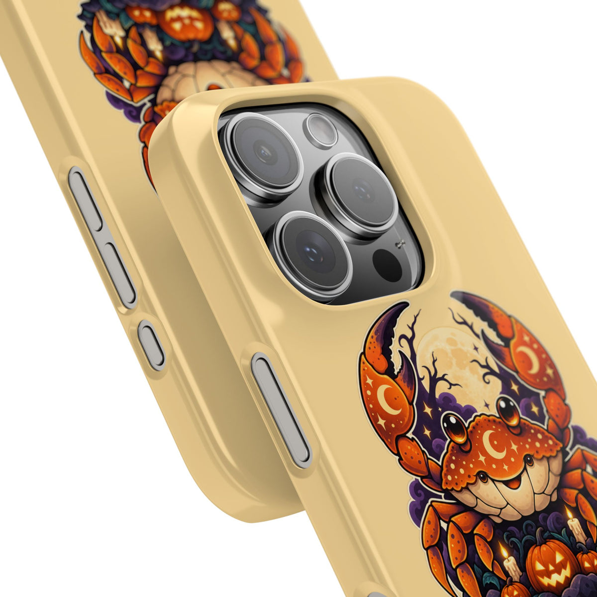 Cancer Zodiac Slim Phone Case — Halloween Pumpkin Crab