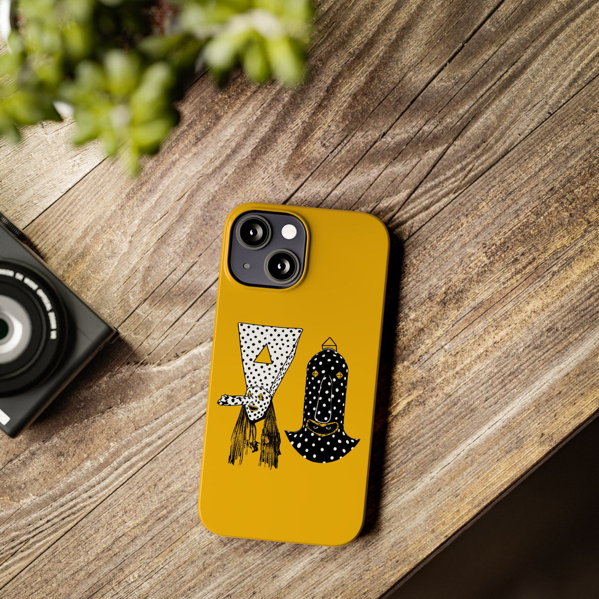 Angine de Poitrine Mustard Hamsa Slim Phone Case