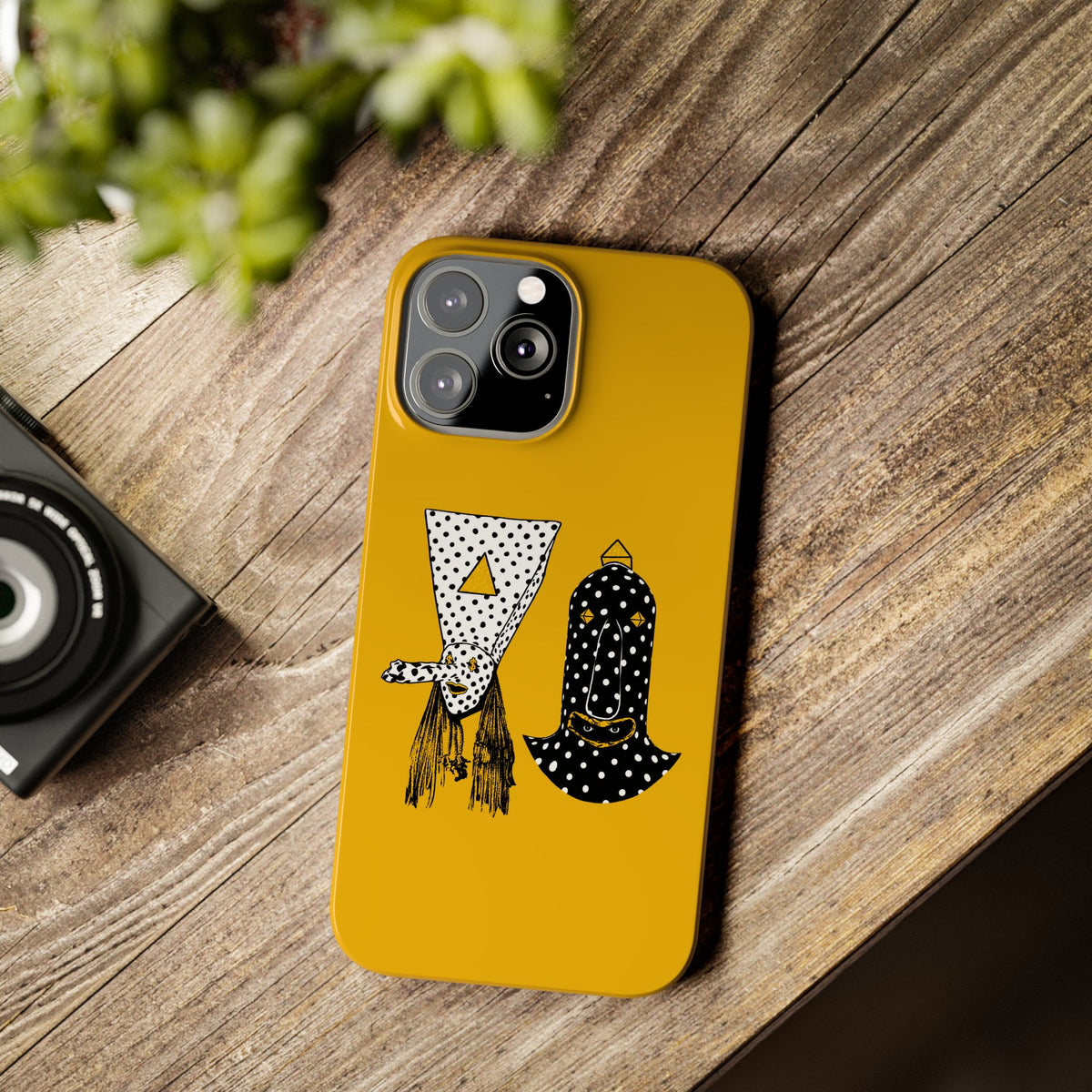 Angine de Poitrine Mustard Hamsa Slim Phone Case