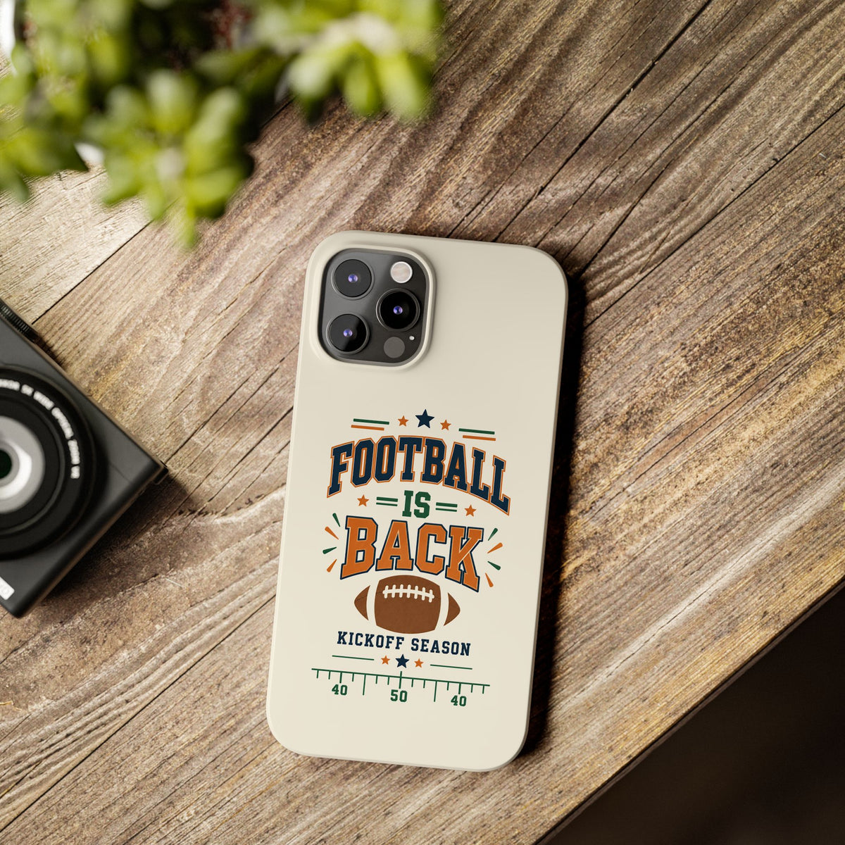 Football Is Back Slim Phone Case — NFL Kickoff Season Protective Cover