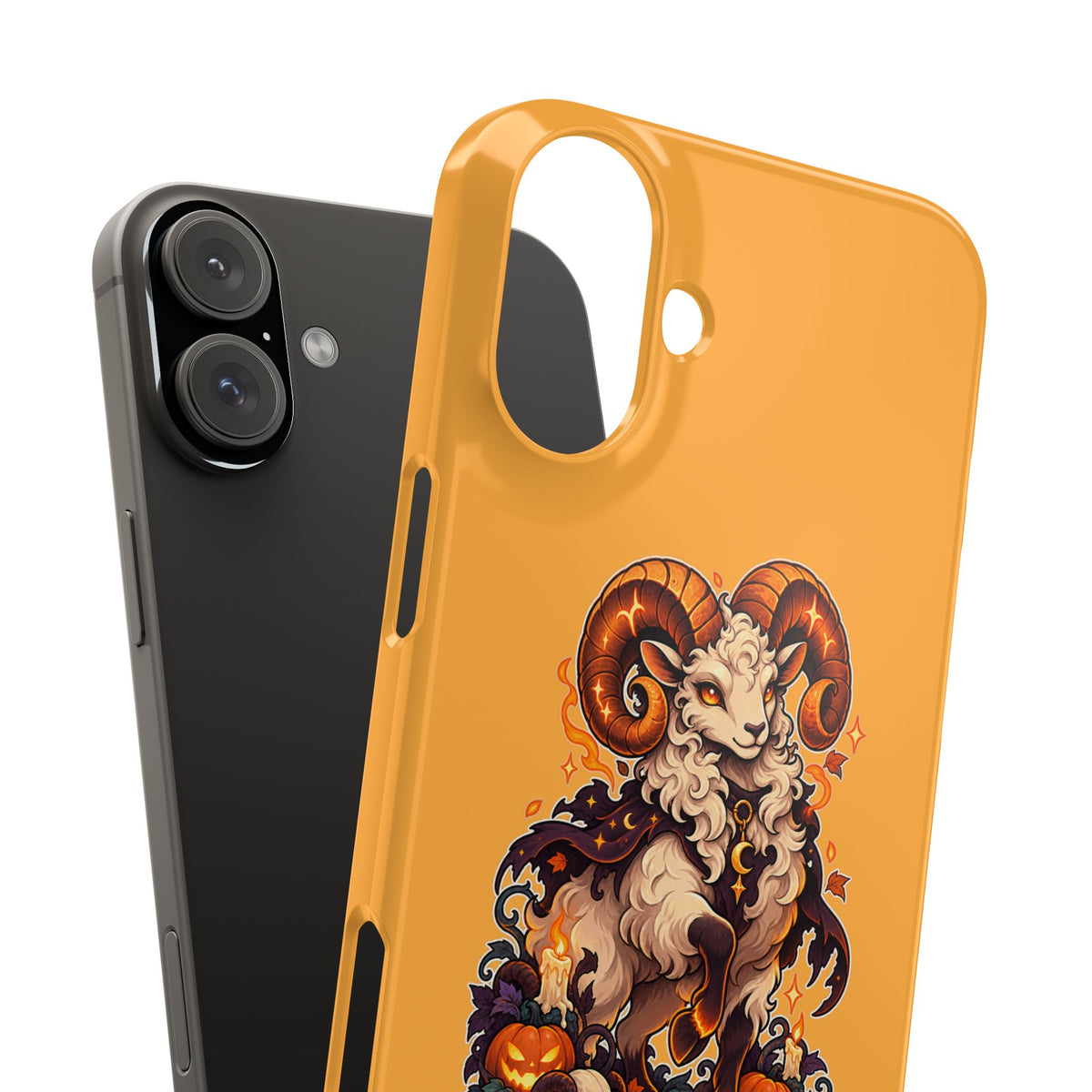 Aries Halloween Slim Phone Case — Ram Pumpkin Zodiac Phone Case