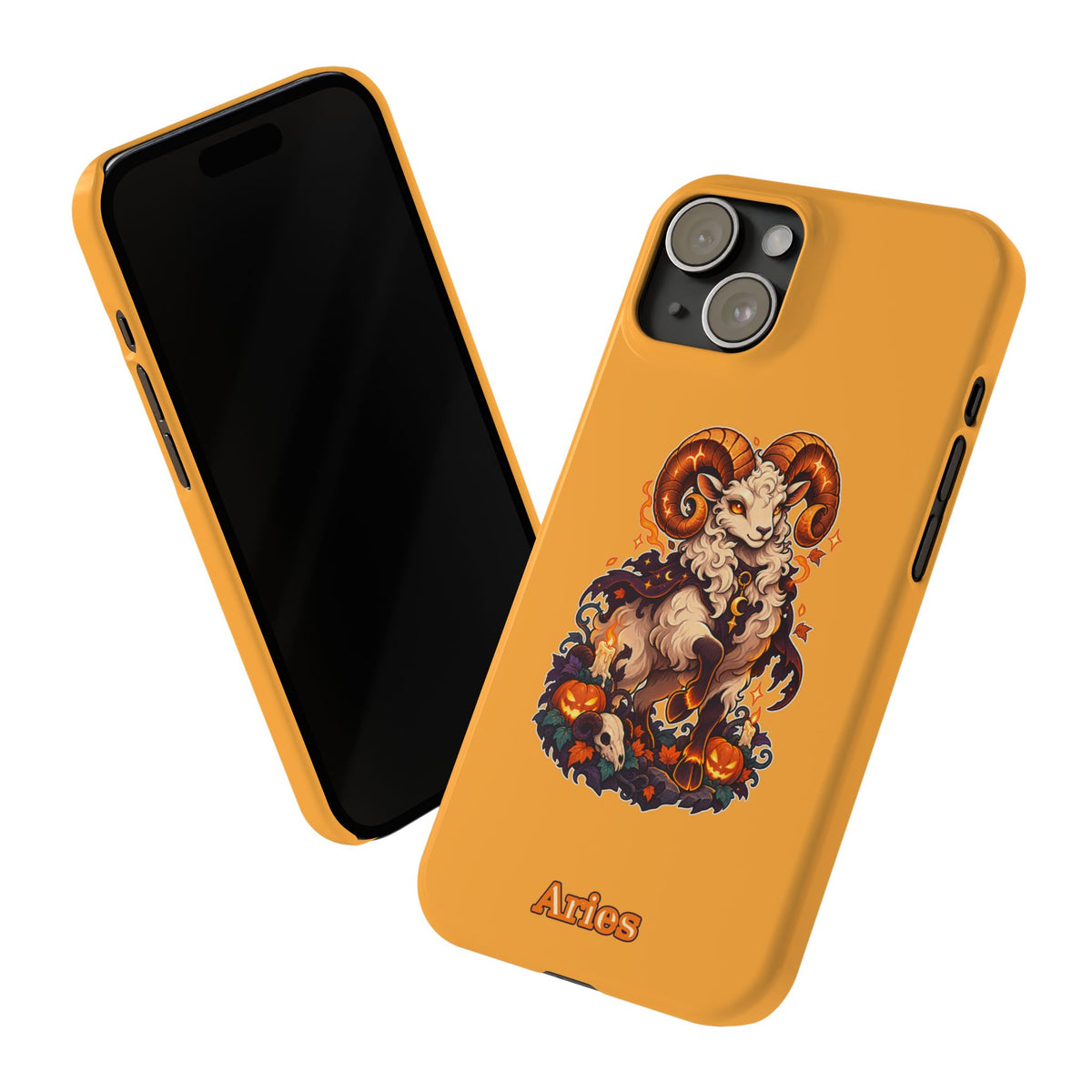 Aries Halloween Slim Phone Case — Ram Pumpkin Zodiac Phone Case