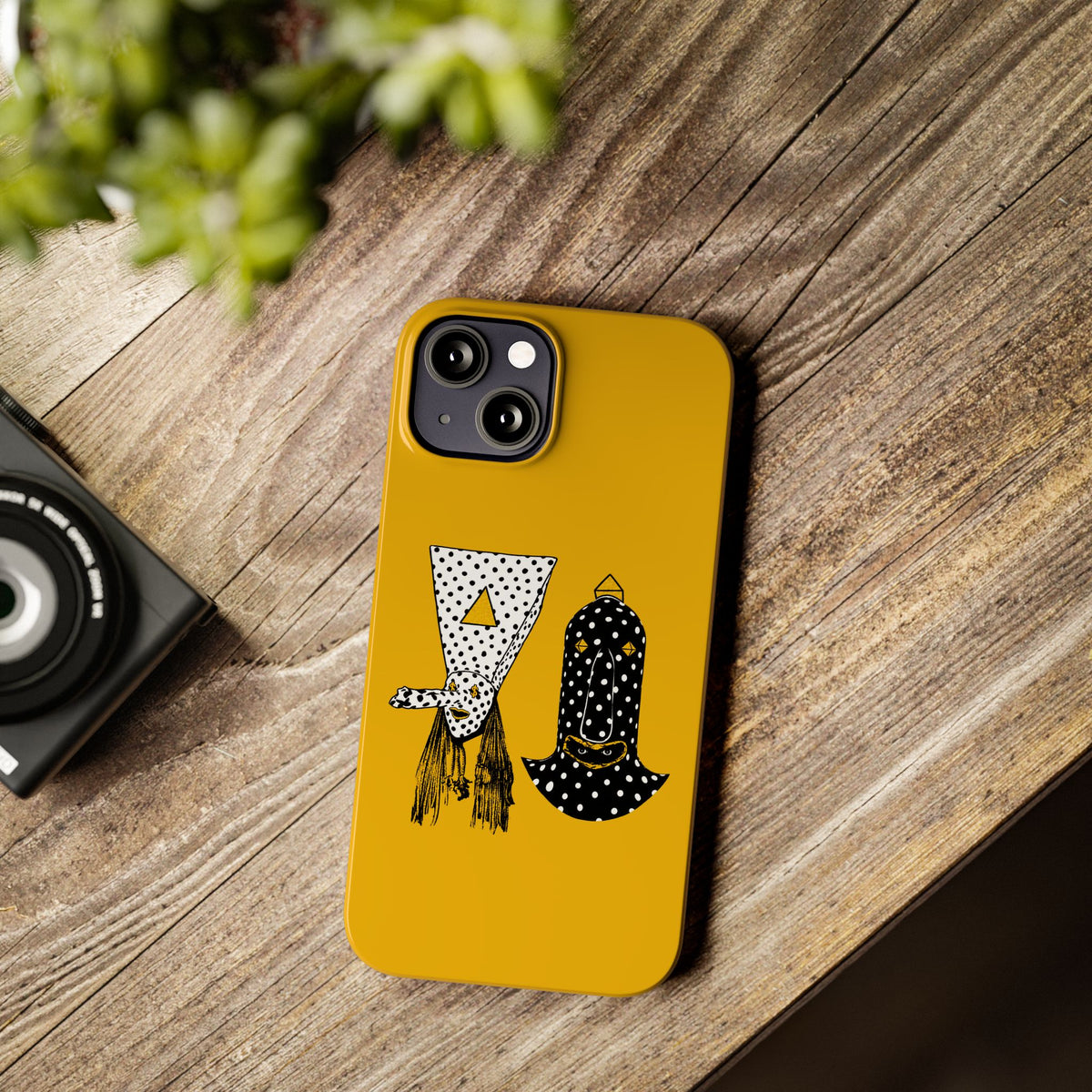 Angine de Poitrine Mustard Hamsa Slim Phone Case