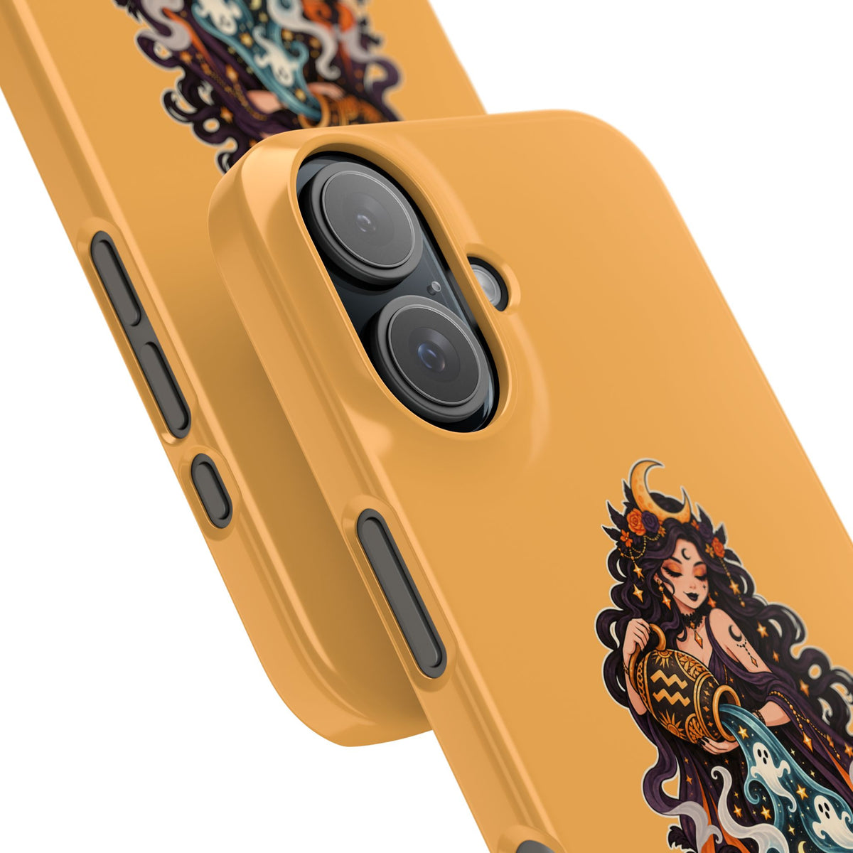 Aquarius Zodiac Slim Phone Case — Water-Bearer Halloween Astrology Design