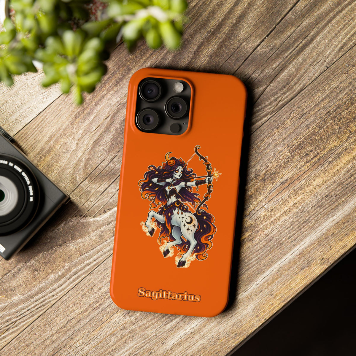 Sagittarius Centaur Slim Phone Case — Zodiac Archer Astrology Design