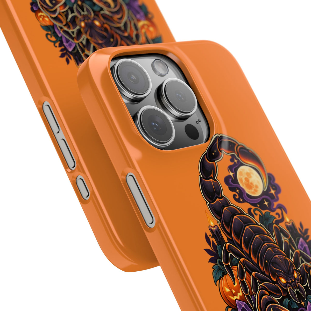 Scorpio Slim Phone Case – Halloween Orange Scorpion Zodiac Design