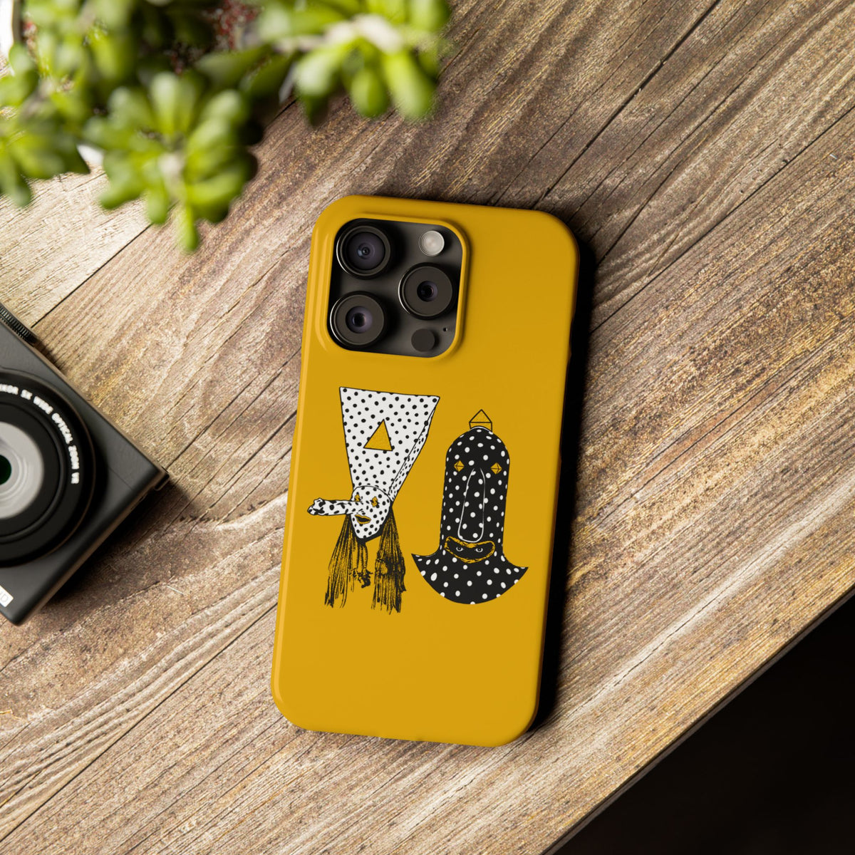 Angine de Poitrine Mustard Hamsa Slim Phone Case