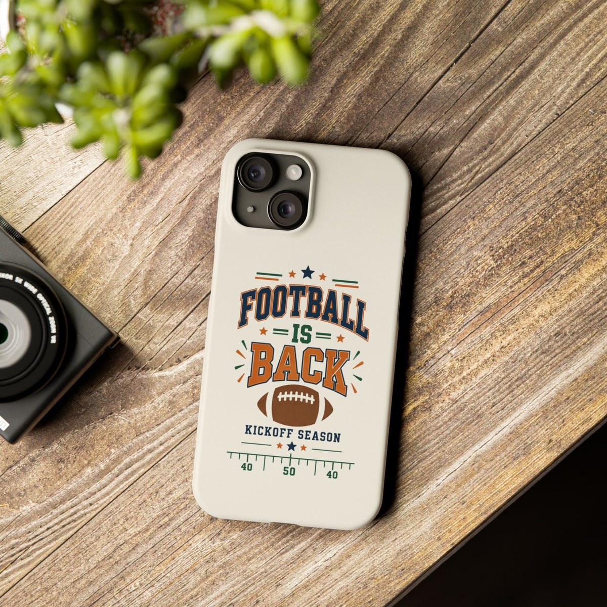 Football Is Back Slim Phone Case — NFL Kickoff Season Protective Cover