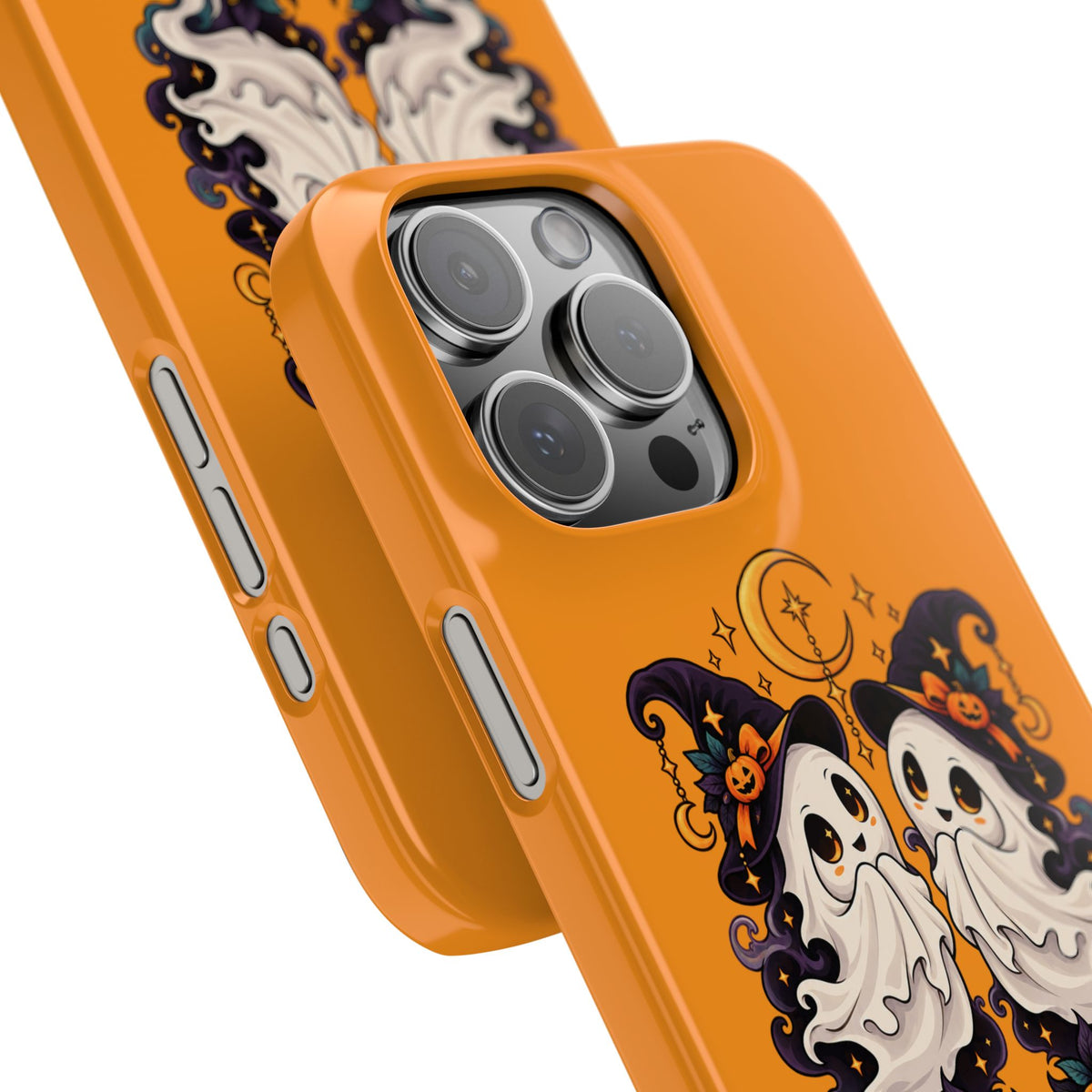 Gemini Halloween Slim Phone Case — Cute Twin Ghost Zodiac Design