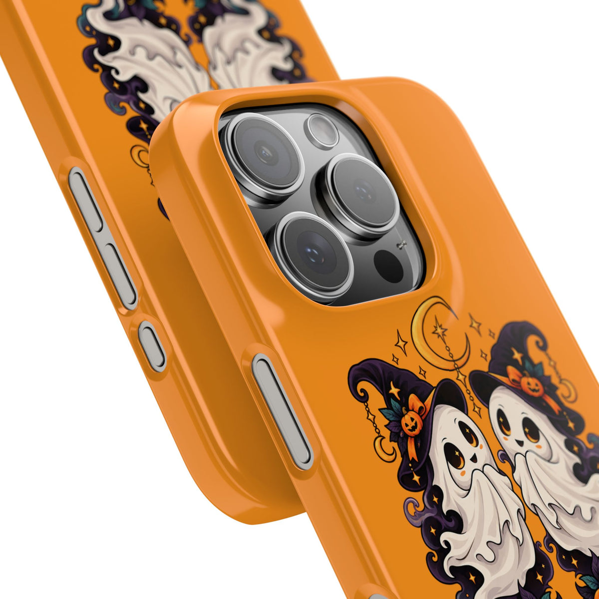 Gemini Halloween Slim Phone Case — Cute Twin Ghost Zodiac Design