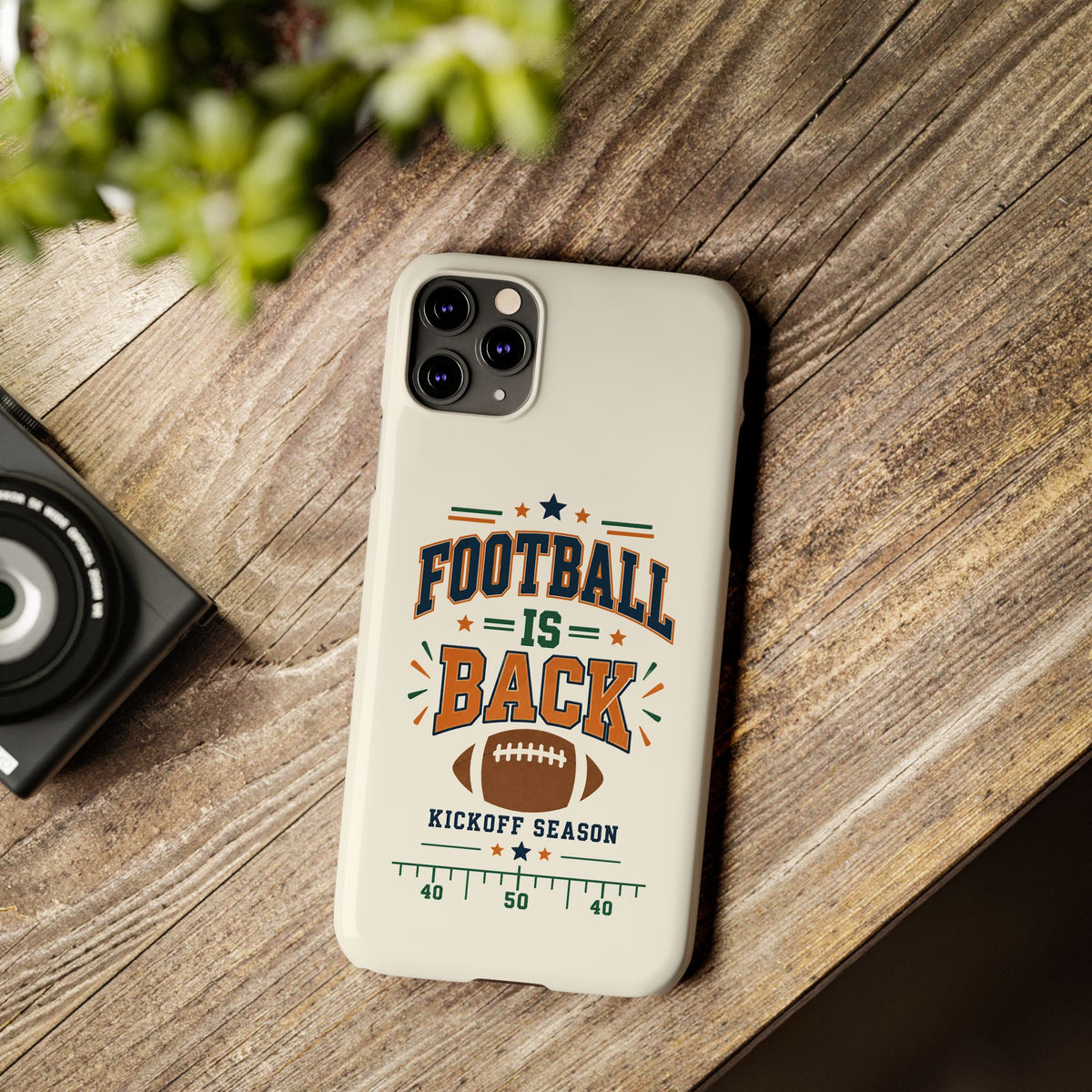 Football Is Back Slim Phone Case — NFL Kickoff Season Protective Cover