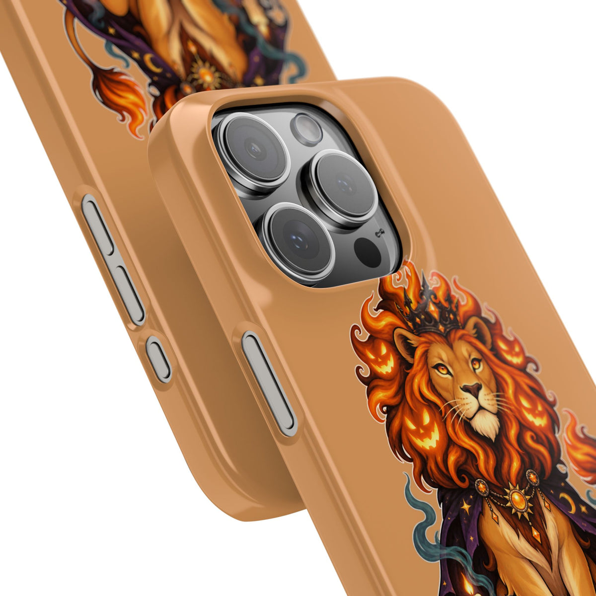 Leo Zodiac Slim Phone Case — Halloween Lion Astrology Design